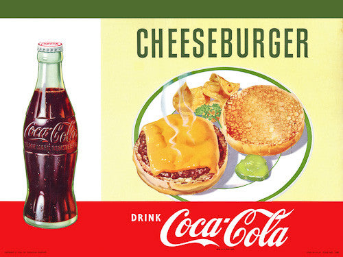 Eat Cheeseburger. Drink Coca-Cola.