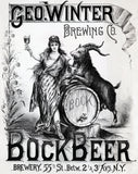 Geo. Winter Brewing Co. Bock Beer