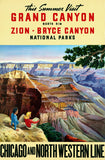 This Summer Visit Grand Canyon, Zion, Bryce Canyon National Parks poster