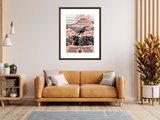 Grand Canyon National Park poster frame on wall
