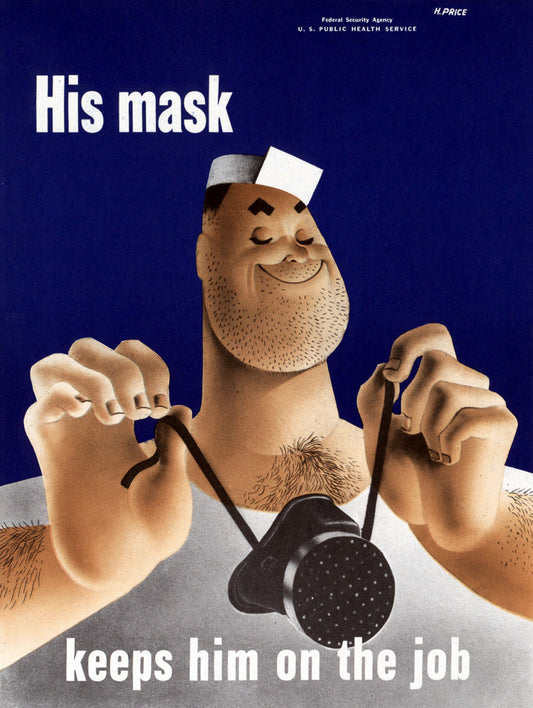 His Mask Keeps Him on the Job
