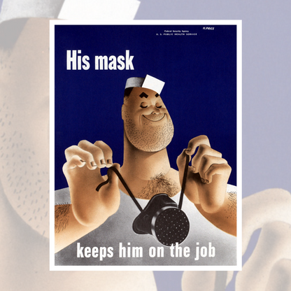 His Mask Keeps Him on the Job