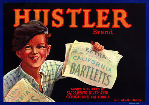 Hustler Brand - c. 1920s