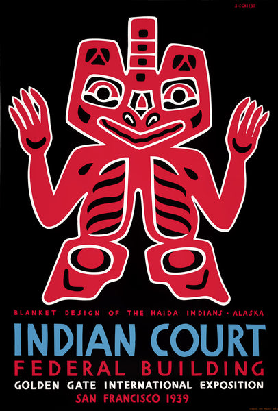 Indian Court: Haida Blanket Design poster