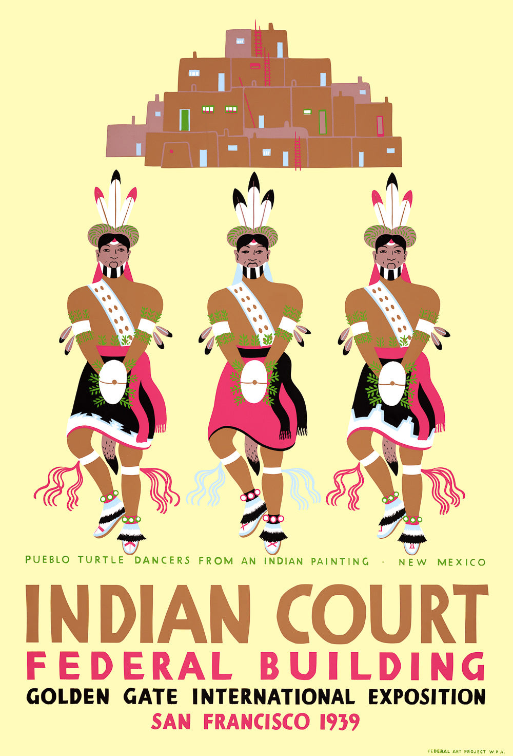 Indian Court: Pueblo Turtle Dancers poster