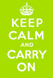 Keep Calm and Carry On (Chartreuse)