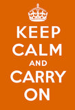 Keep Calm and Carry On (Orange)