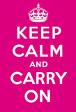 Keep Calm and Carry On (Pink)