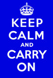 Keep Calm and Carry On (Royal Blue)