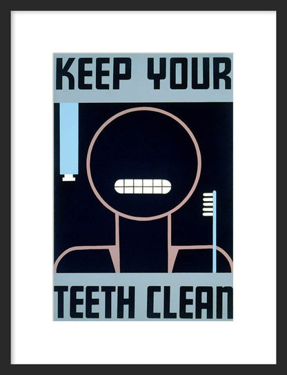 Keep Your Teeth Clean – 1938 WPA Dental Hygiene Poster