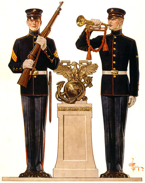 Marines in Dress Uniform
