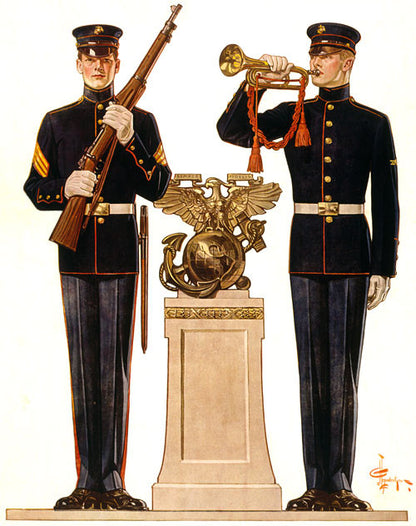 Marines in Dress Uniform