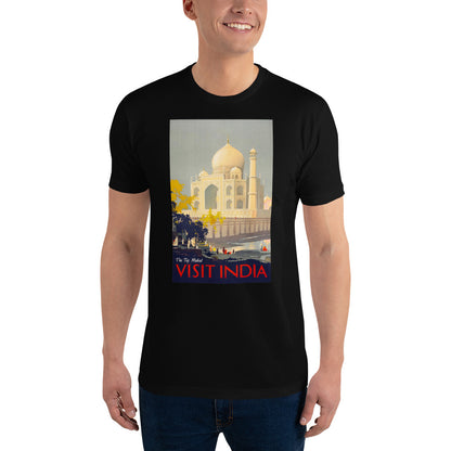 Visit India: The Taj Mahal Vintage Travel Poster