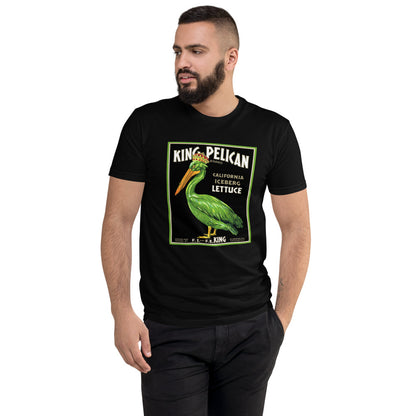 King Pelican Iceberg Lettuce crate label men's t-shirt black