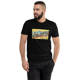 Greetings from New Orleans Postcard men's black t-shirt