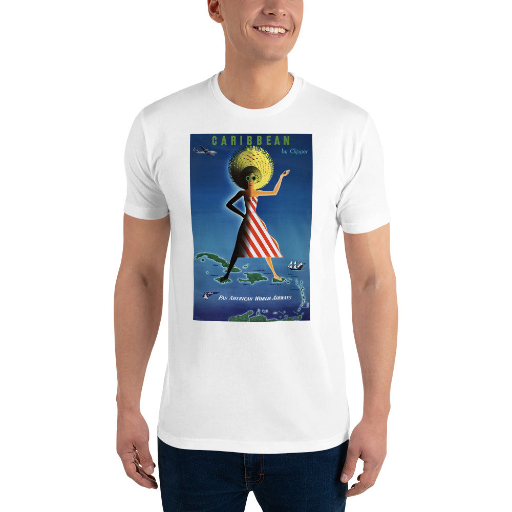 Caribbean by Clipper Vintage Travel Poster