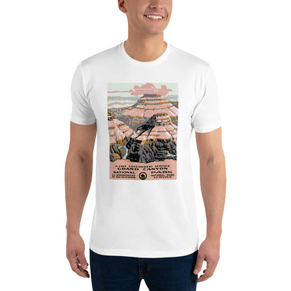 Grand Canyon National Park poster men's white t-shirt