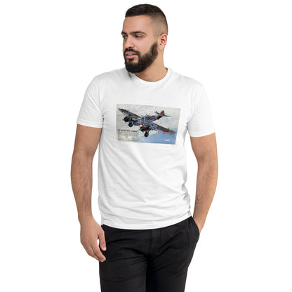 Long-Range Bristol "Beaufighter" Cutaway poster men's white t-shirt