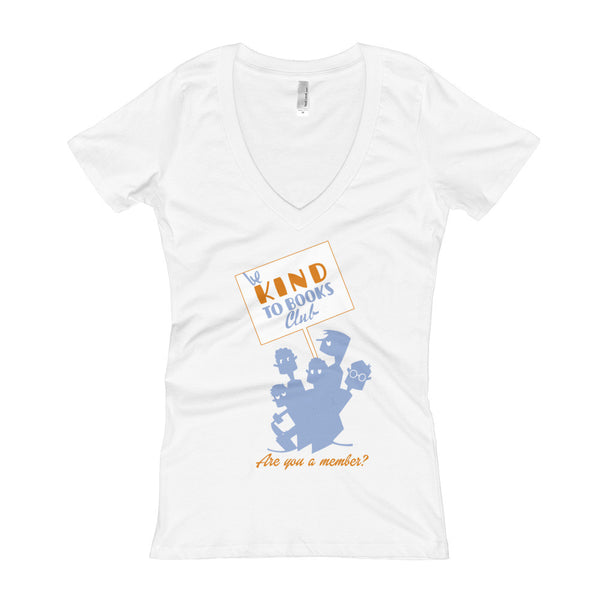 Be Kind to Books Club Women's T-Shirt White