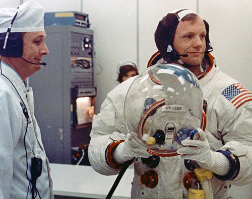 Neil Armstrong With Helmet