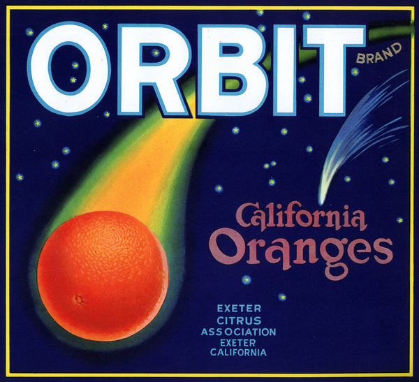 Orbit Oranges Crate Label