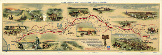 Pony Express Map