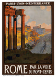 Roman Forum Vintage Travel Poster