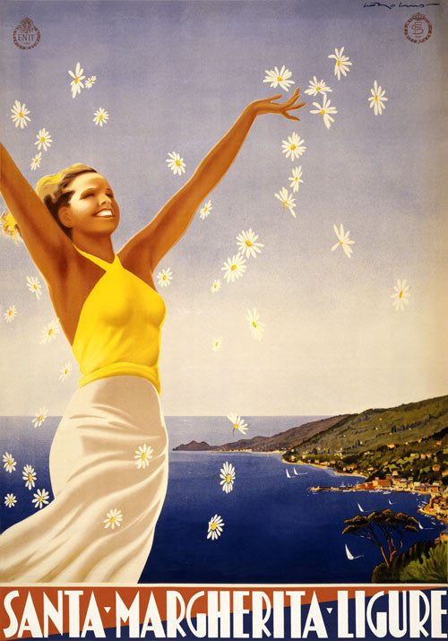 Santa Margherita Ligure Vintage Travel Poster