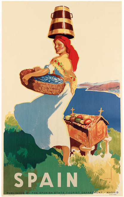 Spain Vintage Travel Poster