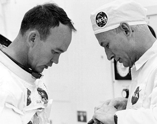 Suiting Pilot Michael Collins