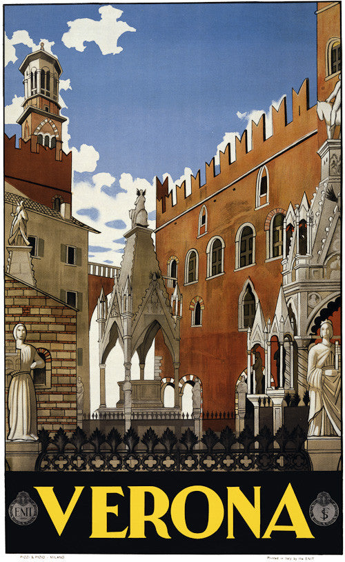 Verona Vintage Travel Poster