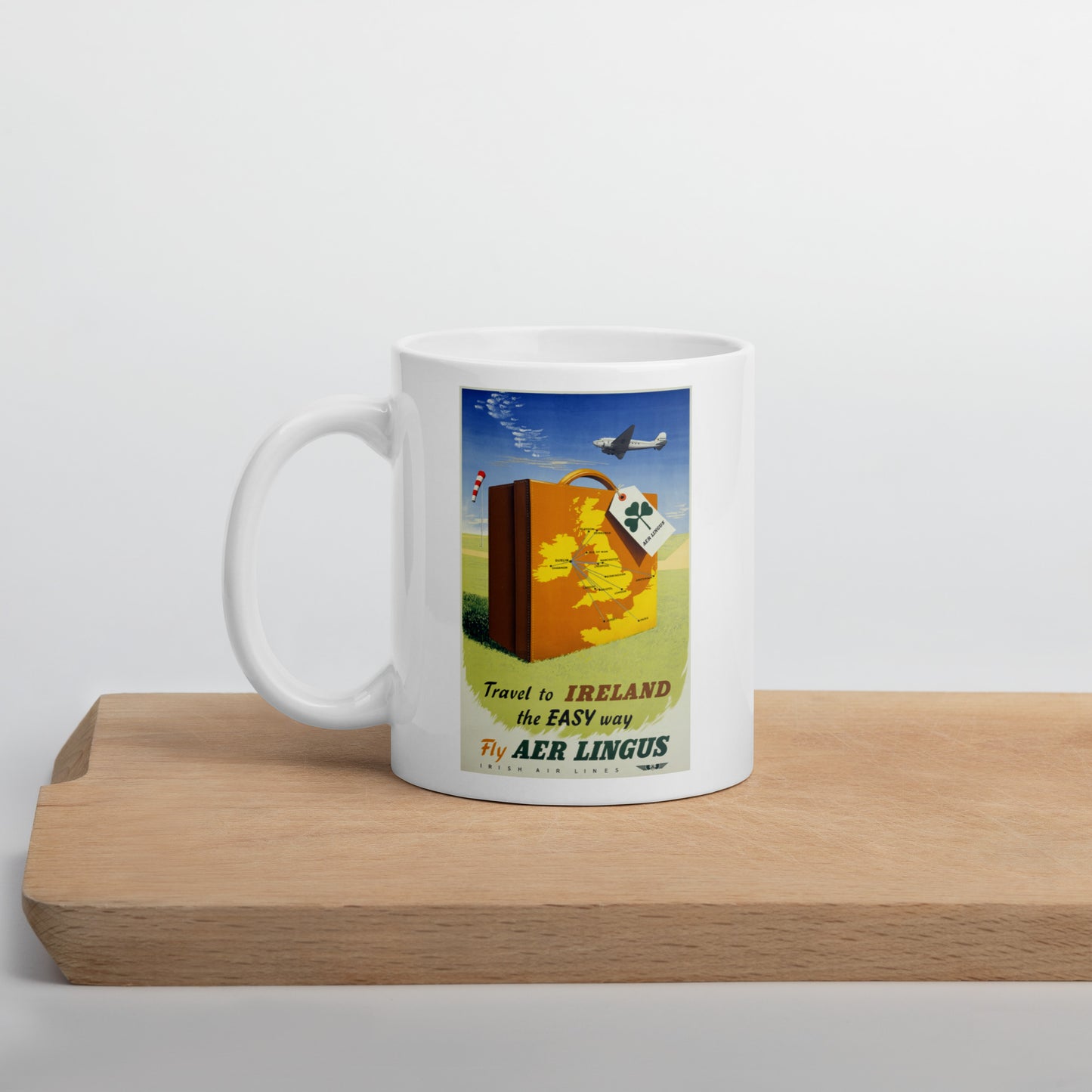 Travel to Ireland the Easy Way Poster coffee mug