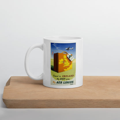 Travel to Ireland the Easy Way Poster coffee mug