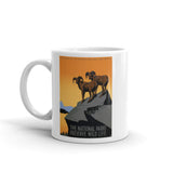 National Parks Preserve Wild Life Big Horn Sheep coffee mug