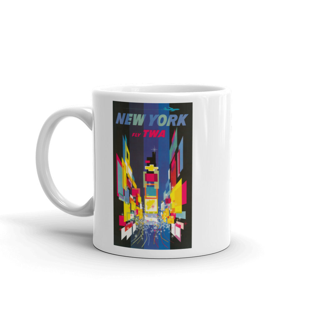 New York Times Square - Fly TWA – Vintagraph Art