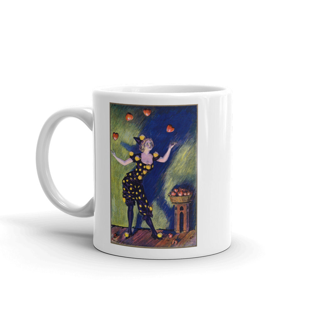Juggling Hearts valentine print love in the air coffee mug