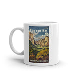 Yosemite United Airlines Poster coffee mug