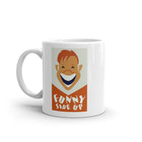 Funny Side Up poster coffee mug