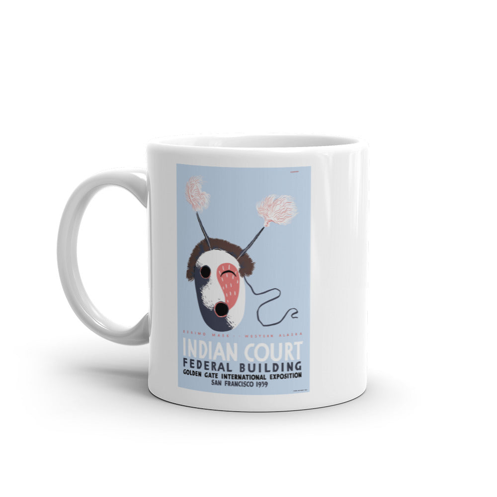 Indian Court: Eskimo Mask poster coffee mug