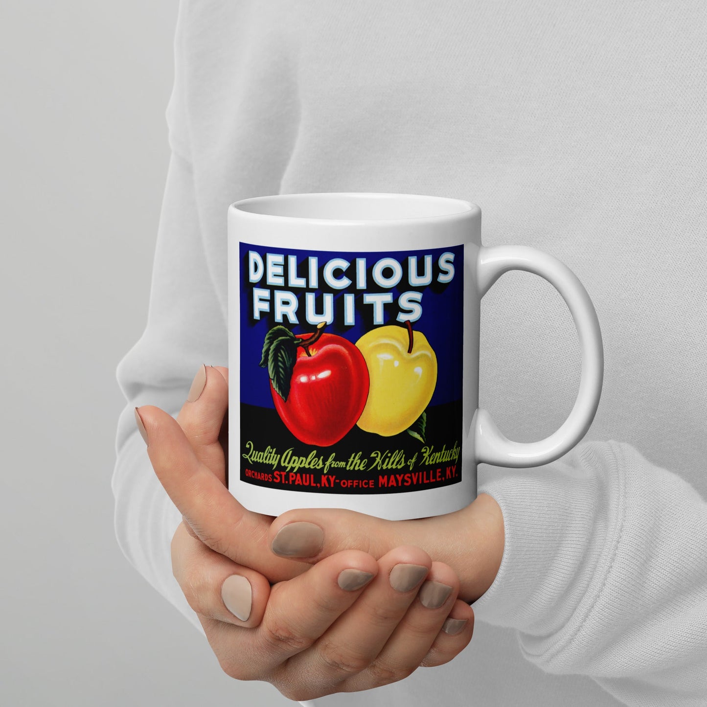 Delicious Fruits Quality Apples Crate Label