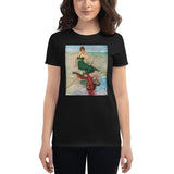 The Lobster Serenade poster women's black t-shirt