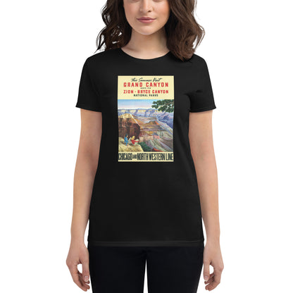 This Summer Visit Grand Canyon, Zion, Bryce Canyon National Parks poster women's black t-shirt