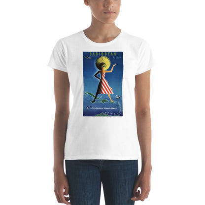 Caribbean by Clipper Vintage Travel Poster