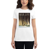 Wild Life: The National Parks Preserve All Life poster women's white t-shirt