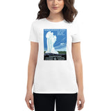 Yellowstone National Park Poster, 1938 women's t-shirt white