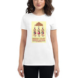 Indian Court: Pueblo Turtle Dancers poster women's white t-shirt