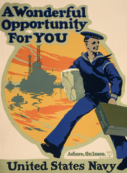 A Wonderful Opportunity WWI Navy poster